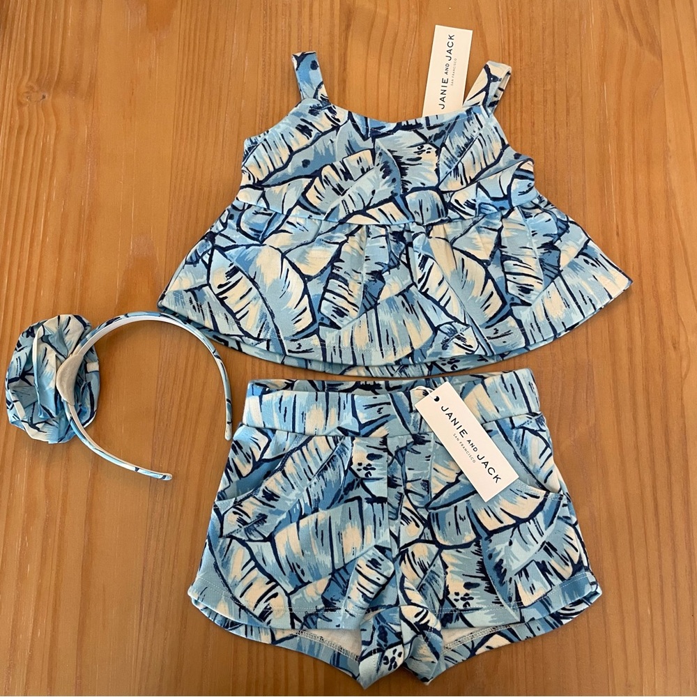 Janie and Jack tropical baby set